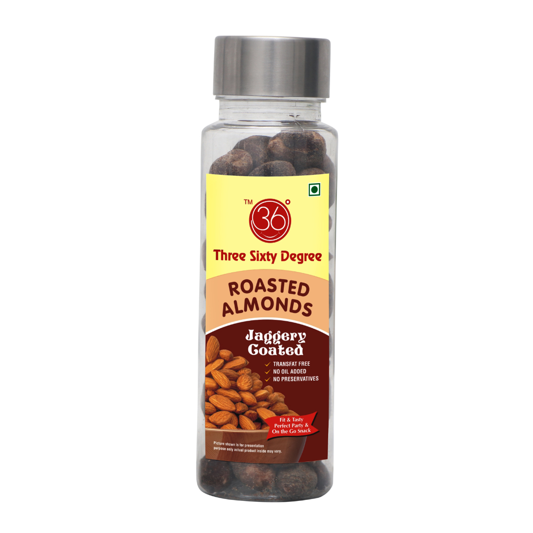 Jaggery Coated Almonds In Tube