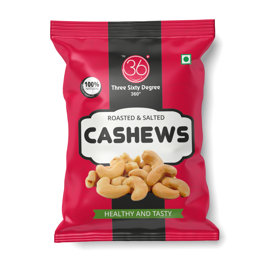 Roasted Salted Cashews Mini Pouches Pack Of 10