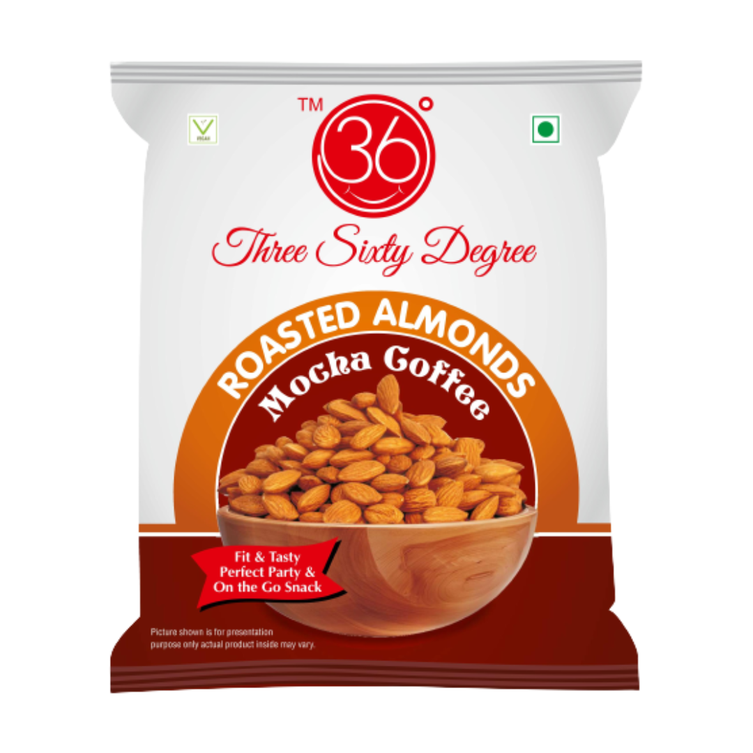 Roasted Mocha Coffee Almonds Pouch