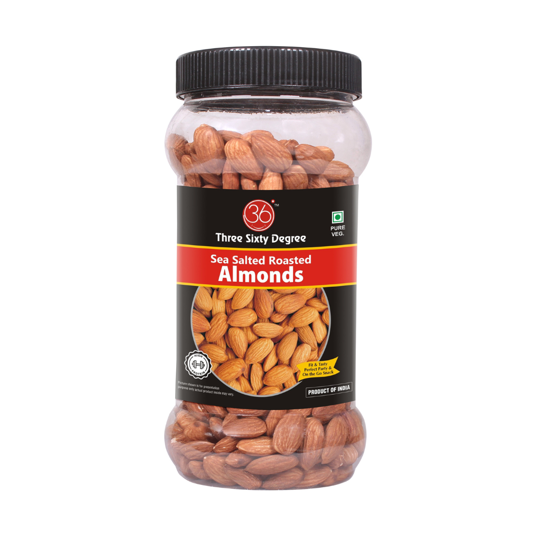 Sea Salted Almonds In Jar