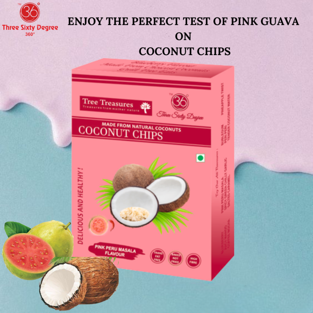 Pink Peru Masala Roasted Coconut Chips