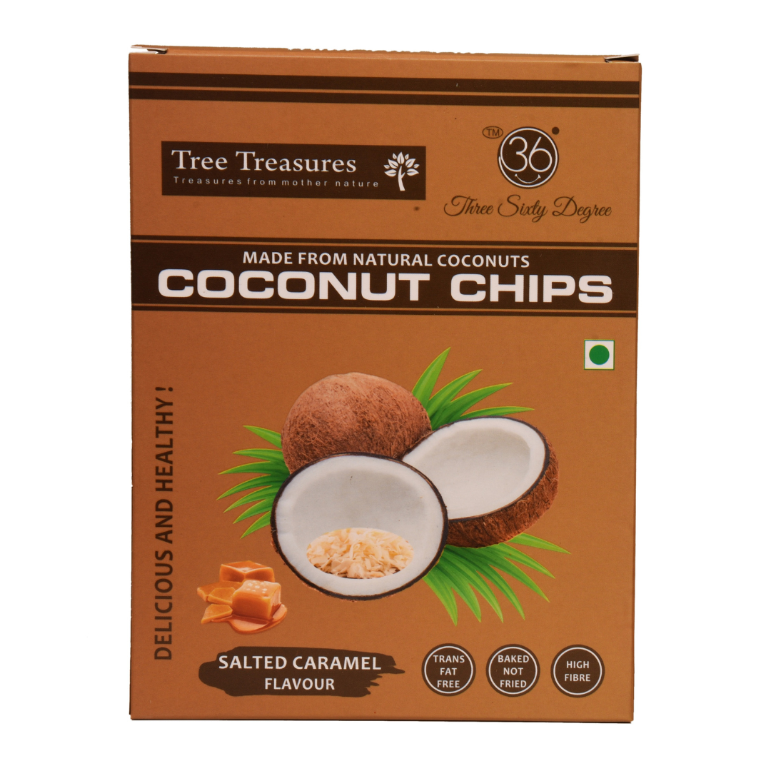 Salted Caramel Roasted Coconut Chips